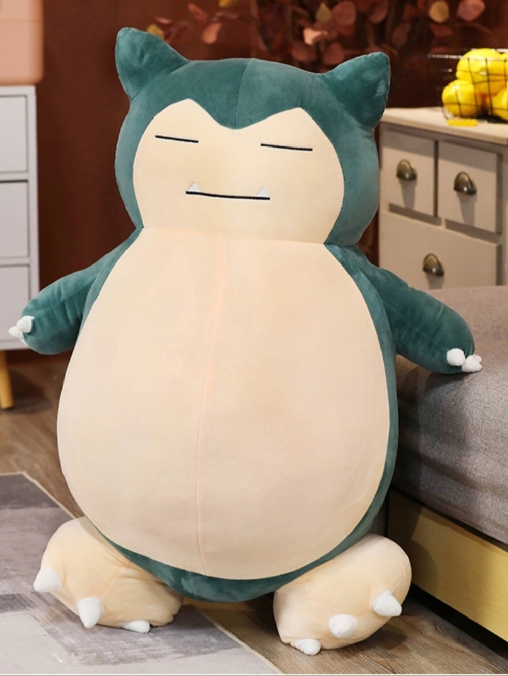 GIANT Snorlax Plush Doll Pillow Bed Chair Cover with Zipper No stuffing 150cm